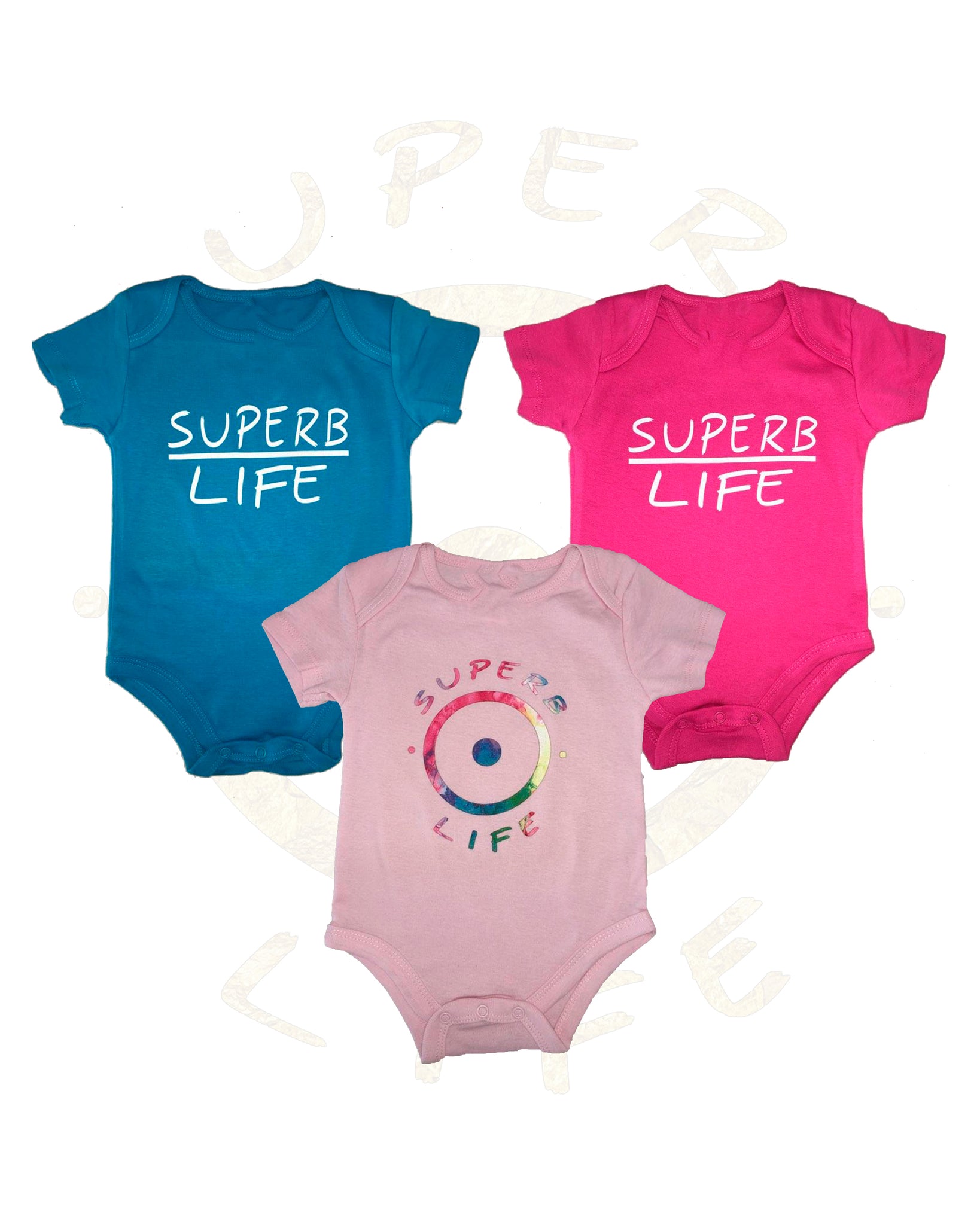 Superb Life Baby Onesies [Multicolor 3-Pack]